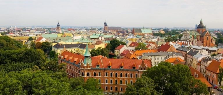 View on Kraków