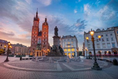 The market square in Krakow