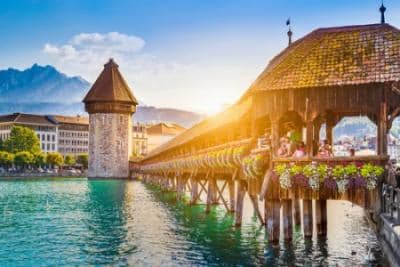 Chapel Bridge at Lake Lucerne