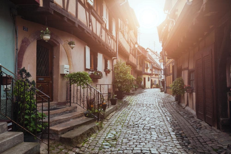 Quiet street in the morning