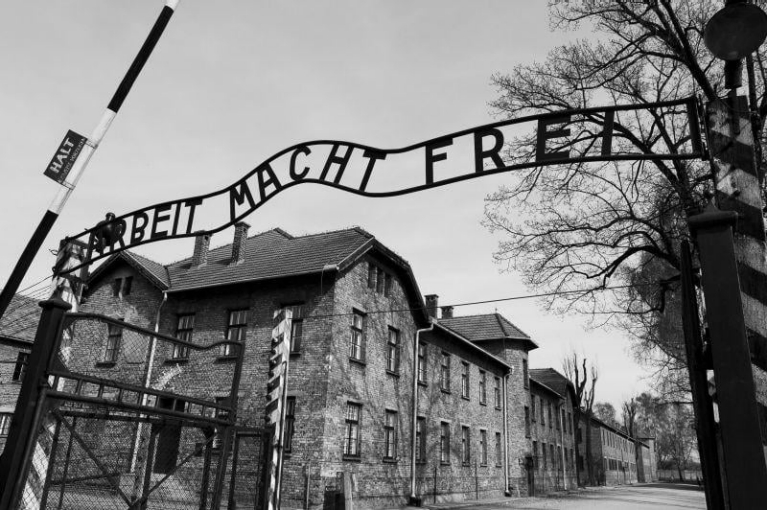 Auschwitz entrance gate