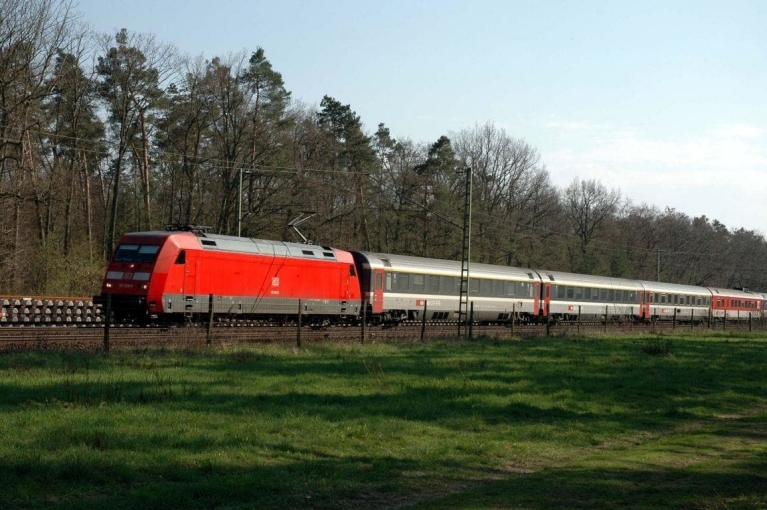 Intercity train in Germany