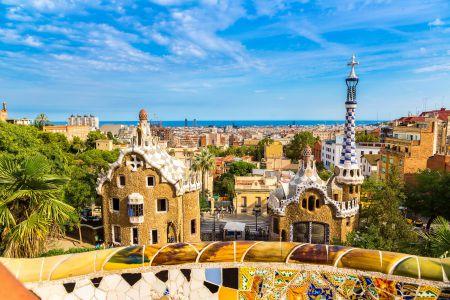 Park Güell on a sunny day