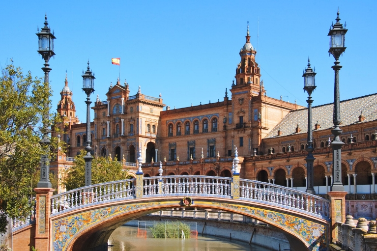 Plaza de España, in Seville, Spain