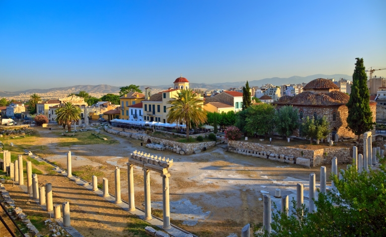 Ruins in Plaka area, Athens