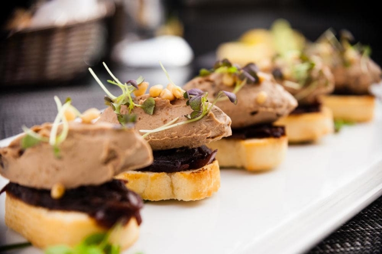 Duck pate ("foie gras") in Lyon, France