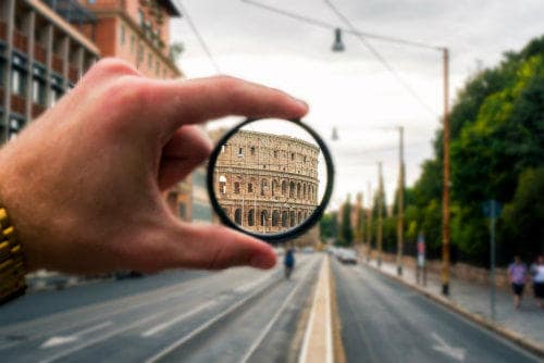 Everything about Eurail | The colosseum seen through a different perspective in Rome, Italy